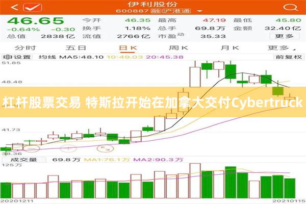 杠杆股票交易 特斯拉开始在加拿大交付Cybertruck