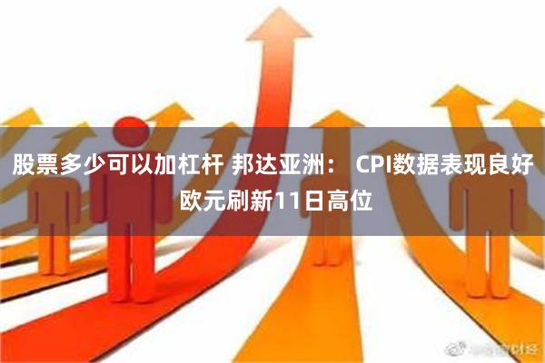 股票多少可以加杠杆 邦达亚洲： CPI数据表现良好 欧元刷新11日高位